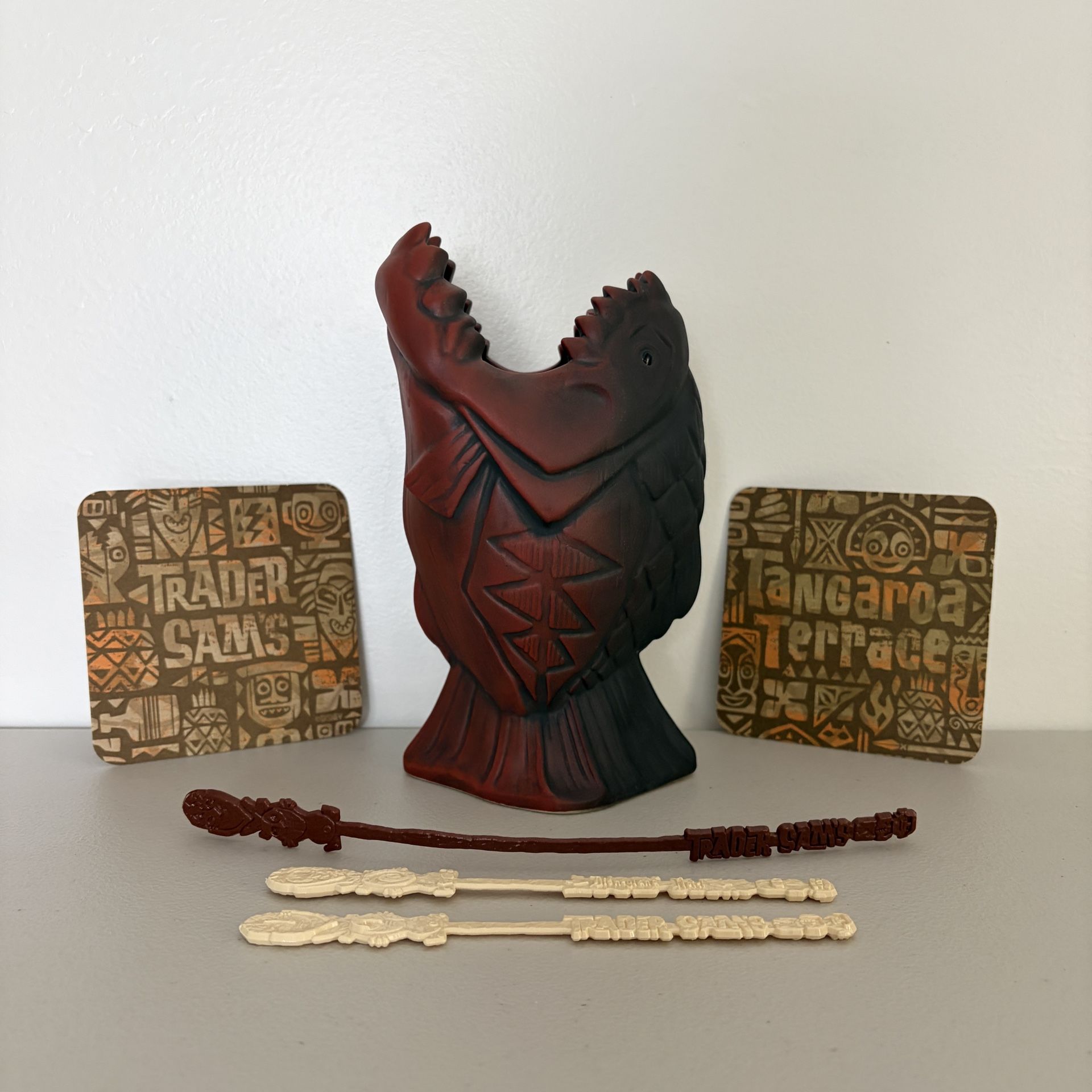 Disneyland Trader Sam's Enchanted Tiki Bar Piranha Mug 2nd Edition