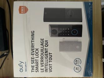 eufy Security Video Smart Lock S330 — 3-in-1 Camera + Doorbell + Fingerprint (NEW, opened once, in box)