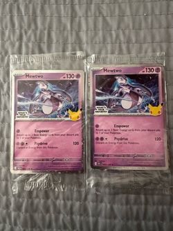 Pokemon 30th Anniversary Celebrations Promo Card Exclusive Mewtwo 063/128 Sealed