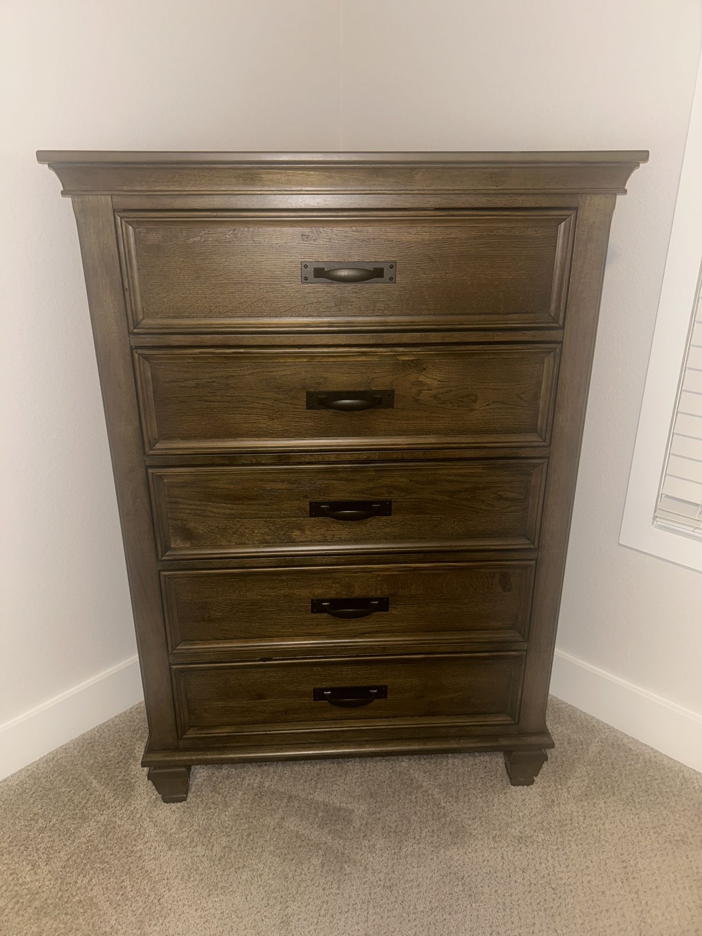 Matching Nassau Finished Wood Dresser and Nightstand