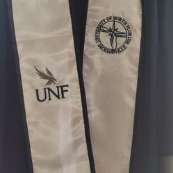 University of North Florida graduation robe.
