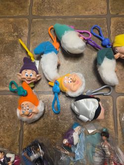 Vintage Snow White Dwarfs Set Of 1992  McDonalds Toys