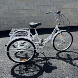 Adult Tricycle 26 in. 7 Speed Foldable Tricycle. PRICE. $250.00 FIRM!!