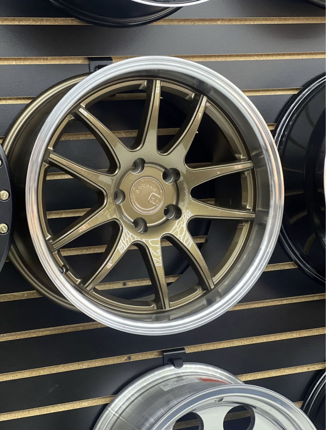 Aodhan DS02 Bronze W/Machined Lip 18" Staggered Wheels 5x114.3 Fits Subaru Infiniti Lexus Nissan