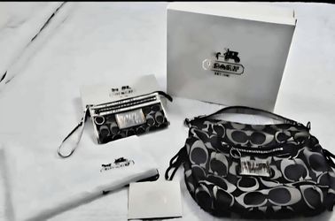 Coach purse with matching wallet