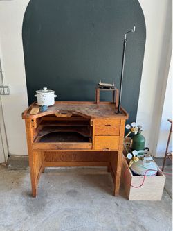 Jewelers Bench & Pickle Pot