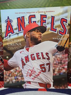 Angels Autographs Walbert Ureña Team Magazine