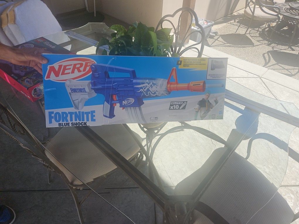Nerf Fortnite Blue Shock Gun
