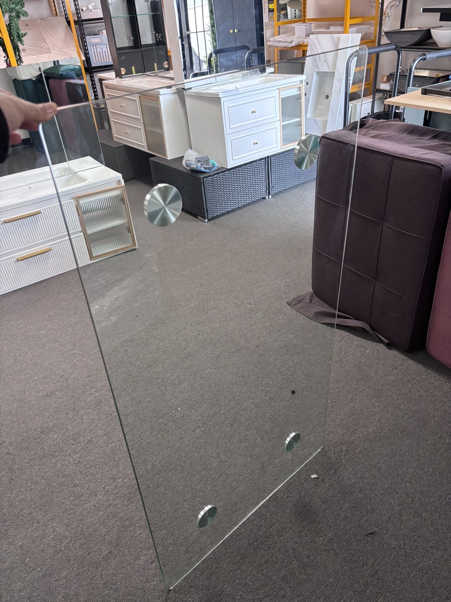 New 51” Rectangular Tempered Glass display picture 1