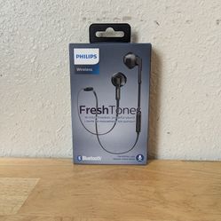 PHILIPS.  Fresh Tones Wireless Earbud Headphones With Mic 