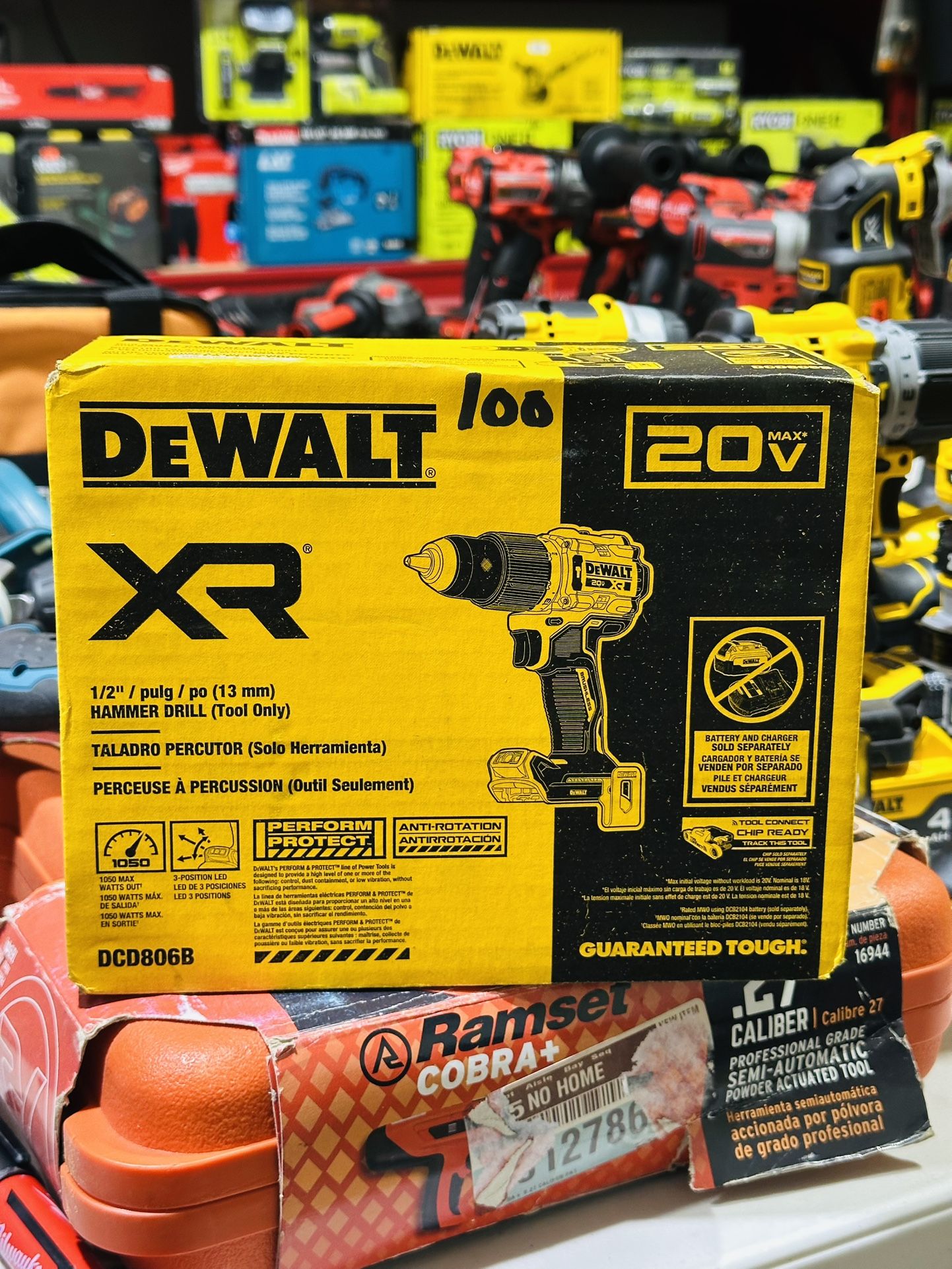 DEWALT 20V XR Brushless Cordless 1/2 in. Hammer Drill (Tool-Only)