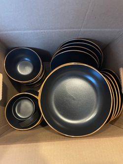 Dish set  , skillets, pand and crockpot