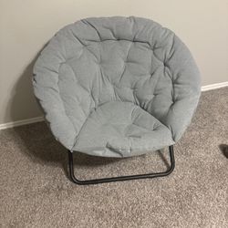 Gray Saucer Chair