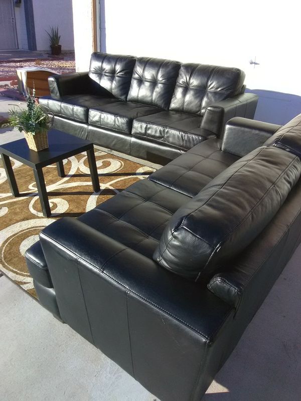 Soft leather sofa set free delivery for Sale in Las Vegas, NV OfferUp