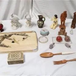 Vintage Syrian Box & Miscellaneous Vintage Items 
