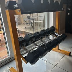 Dumbbells Set Rogue Fitness With Rack