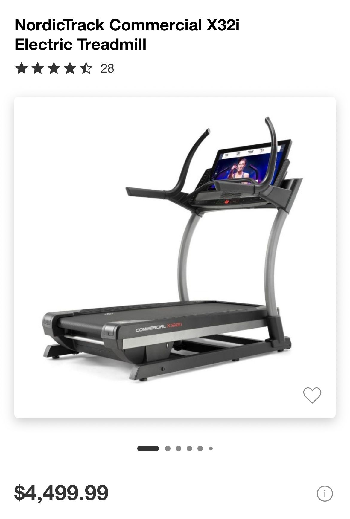 NordicTrack X32i Commercial Incline Trainer/Treadmill with Touchscreen