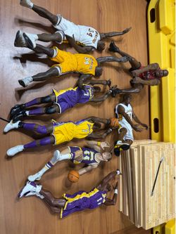 Lot of McFarlane Lakers Figures Shaq Payton Odom