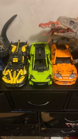 Three Lego cars