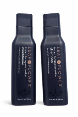Leaf & Flower Instant Damage Correction Shampoo & Conditioner Set 12oz