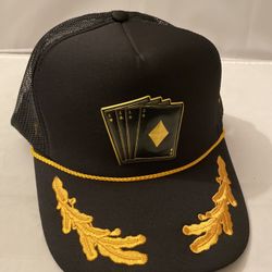 Gold Card Set Trucker Hat Brand New Poker Blackjack Casino Military Supreme Bape Wtaps