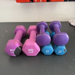 2lb And 5lb Dumbbells/Weights 