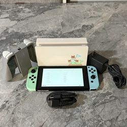 Nintendo Switch Console Animal Crossing Edition