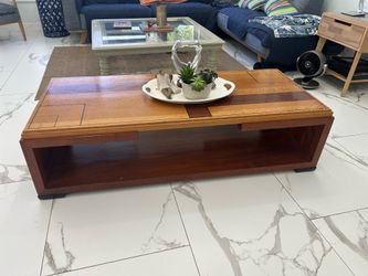 Solid wood coffee table