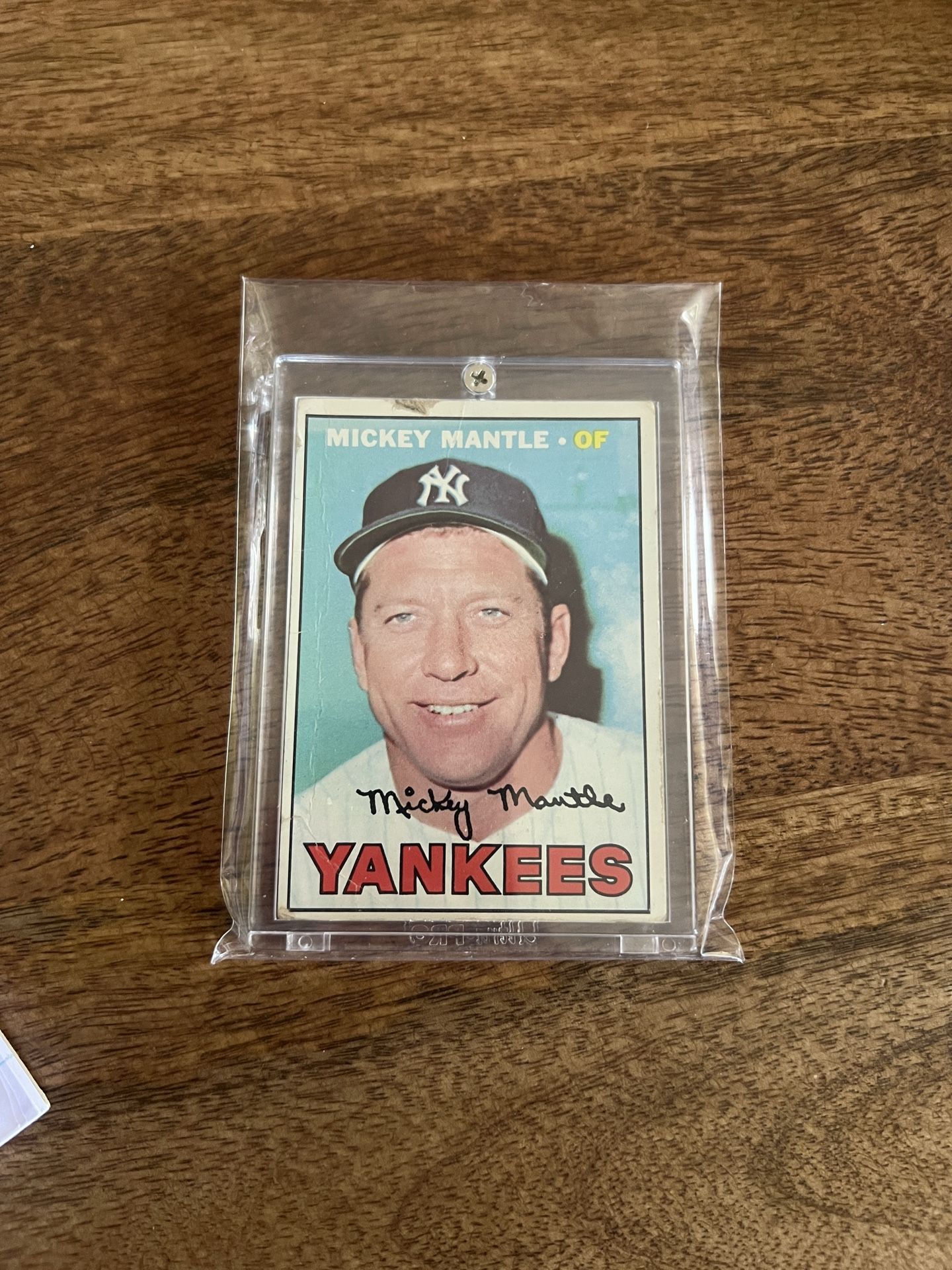 1967 Mickey Mantle Topps #150 baseball card ungraded