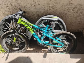 Green and blue bike