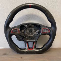2015-2018 Ford Focus St Hydro Dipped Carbon Fiber Steering Wheel