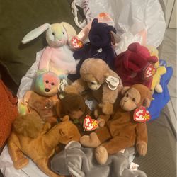 Vintage Beanie Babies With Tags From 1995 To 1998