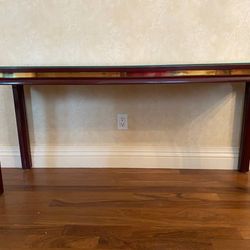 Cherry wood console table