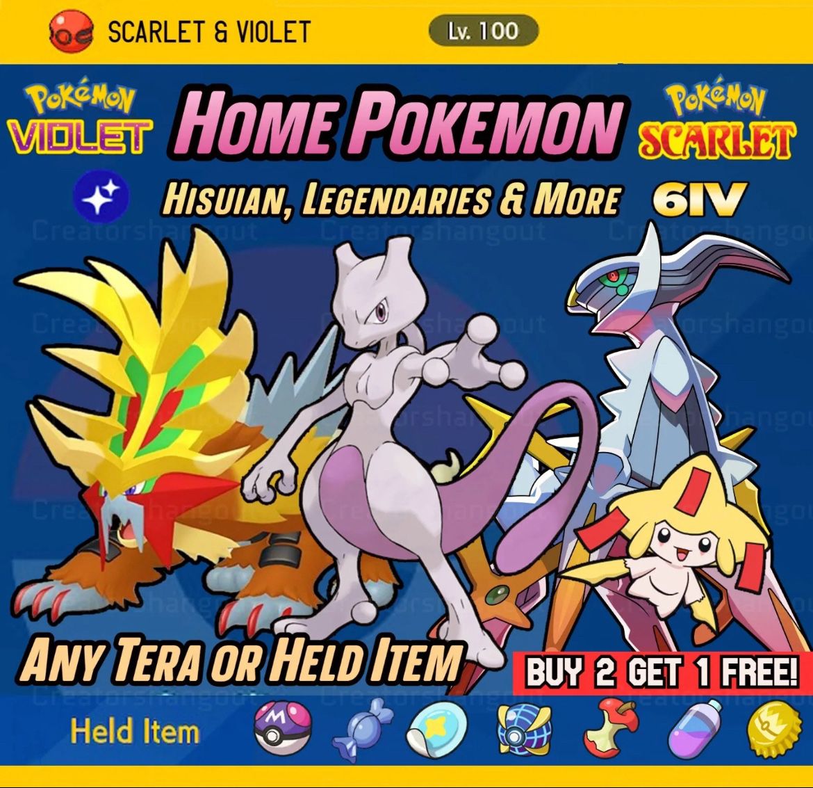 Pokémon Scarlet and Violet Pokemon Home New Releases Shiny 6IV & EVs