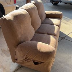 Couch with recliners