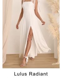 White Dress Size L Available 