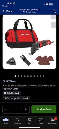 Craftsman Oscillating Multi-Tool Kit