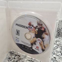 American football video game Madden NFL 11 for the PlayStation console