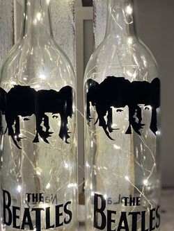 The Beatles Bottled Light, Night Light, Handcrafted- (BRANDNEW)