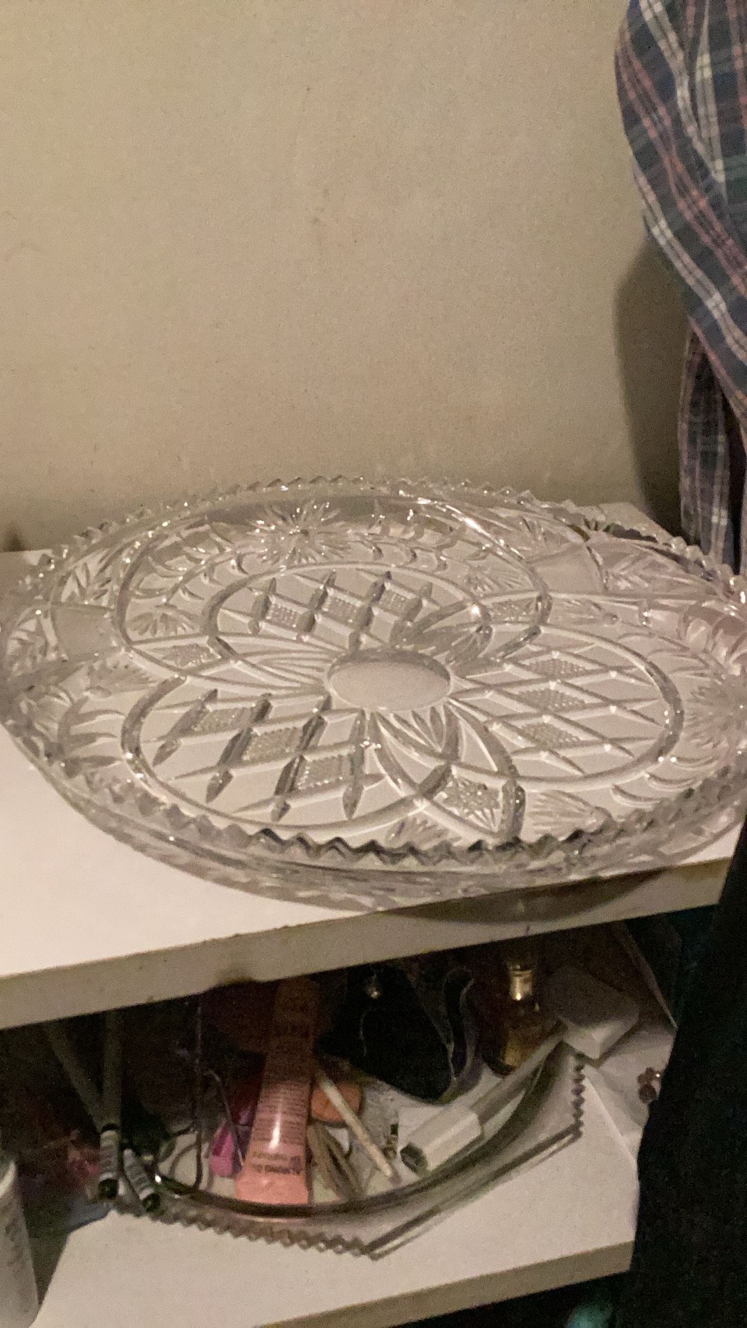 Crystal Serving Dish For Sale