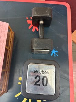 Reebok 20 lb Rubber Dumbbell