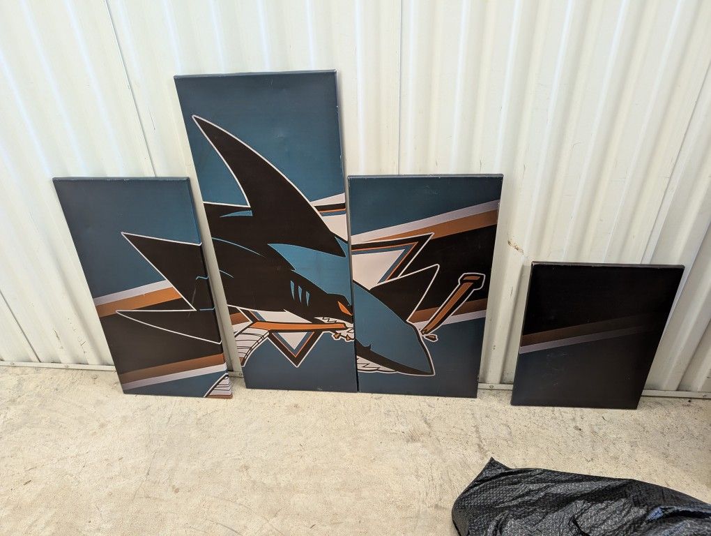 San Jose Sharks Canvas Mural