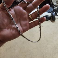 White GOLD rope Chain