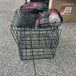 Crab Pot kit X2 (crab pots, leaded lines, buoy, bait bag and crab gauge)  for Sale in Bothell, WA - OfferUp