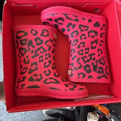 Hunter Cheetah Print Kids Size UK 11
