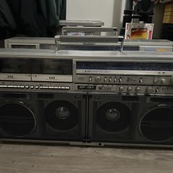 Old School Ghetto Blaster 1982' Sharp GF-767 Perfect Working Condition