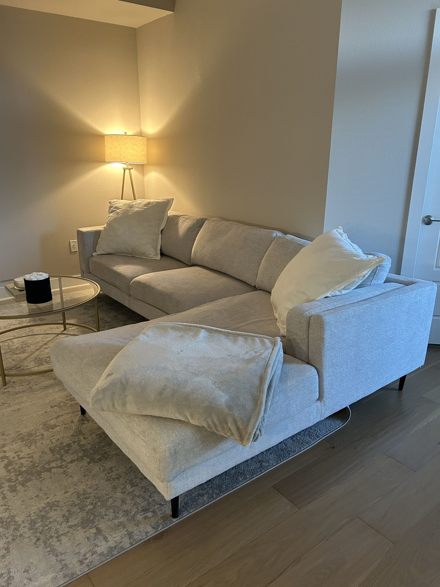 Grey Sectional Couch - Living Spaces