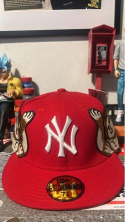New York Yankee x Don Stan Fitted Hat (Red)