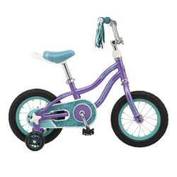 BRAND NEW Schwinn Hopsctoch Quick Build Kid Girl's 12" Bike, Purple
