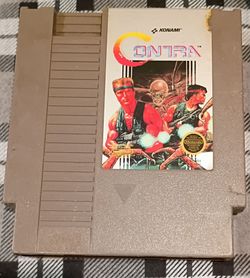 Contra NES Cartridge by Konami